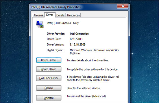 When to update the computer driver Picture 1