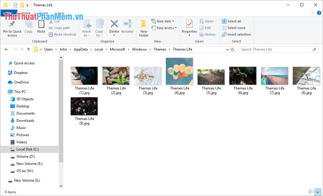 Where is the wallpaper folder in Windows 10? Picture 16