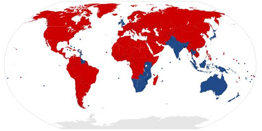 Why are you and many other countries in the world driving on the left? Picture 4