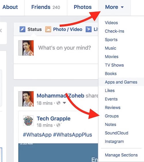 Why don't some Groups show up under your Facebook Profile? Picture 2