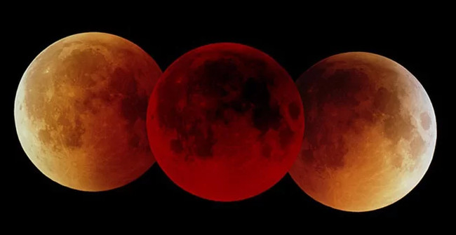 Why is the Moon red like blood when the total lunar eclipse occurs? Picture 2