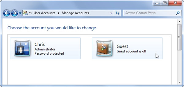 Why should you activate the Guest account on the computer? Picture 5