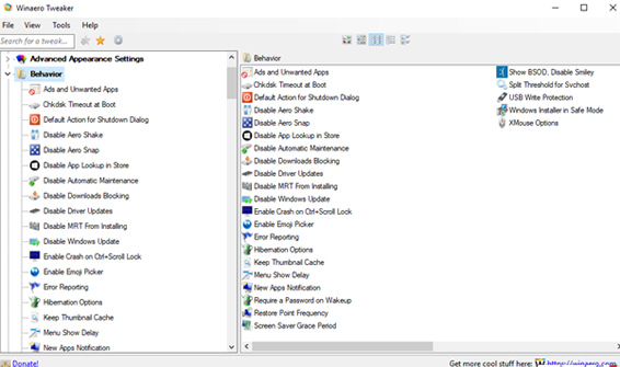 Winaero Tweaker, a tool that fully personalizes Windows 10 Spring Creators Picture 6
