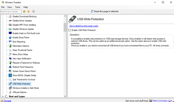 Winaero Tweaker, a tool that fully personalizes Windows 10 Spring Creators Picture 8