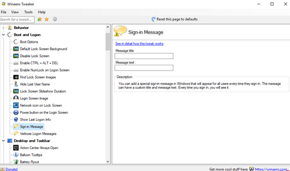Winaero Tweaker, a tool that fully personalizes Windows 10 Spring Creators Picture 9