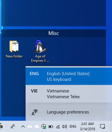 Vietnamese Telex Windows 10