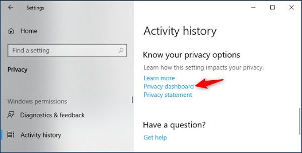 Windows 10 collects and sends your activity history to Microsoft Picture 3