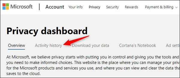 Windows 10 collects and sends your activity history to Microsoft Picture 4