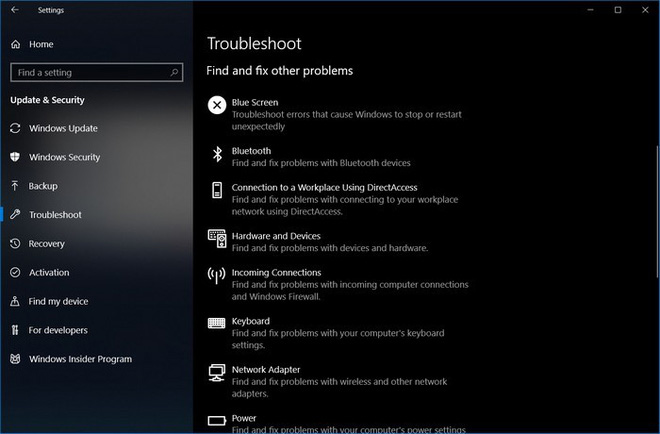 Windows 10 Troubleshooter has the ability to scan and detect errors automatically Picture 2