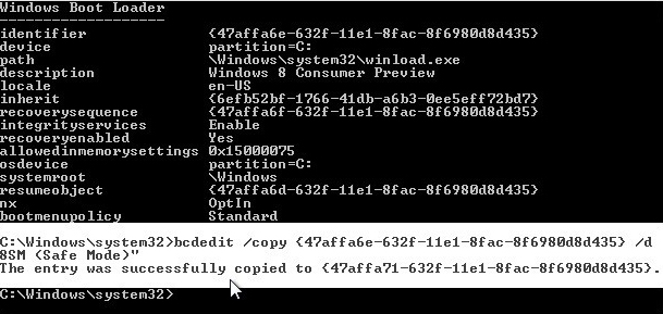Windows 8: Start Safe Mode Picture 5