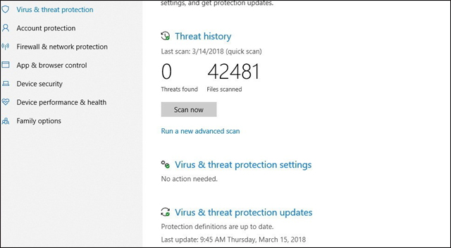 Windows Defender in Windows 10 April 2018 Update What's new? Picture 3