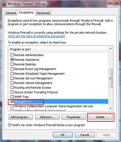 Windows Firewall in Windows Vista Picture 10