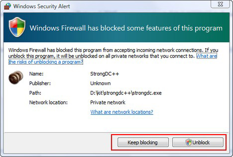 Windows Firewall in Windows Vista Picture 4