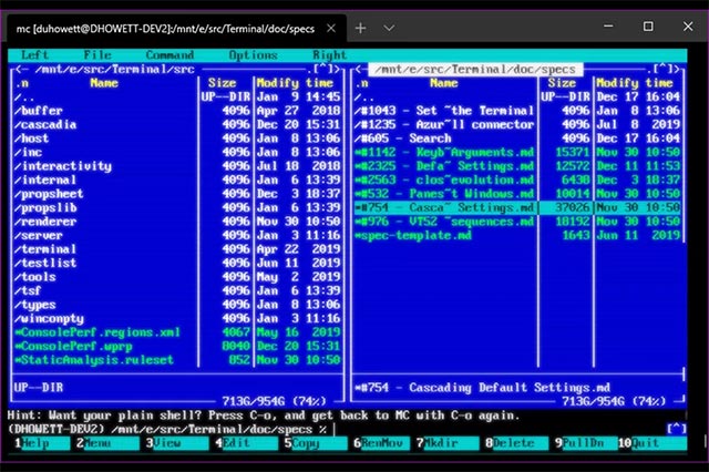 Windows Terminal is about to have a retro version with a 'classic' interface. Picture 1