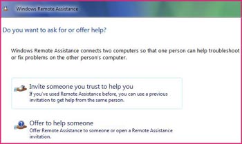 Windows Vista: Support users to use Remote Assistance Picture 1