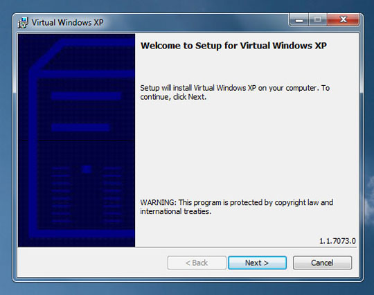 Windows XP mode on Windows 7 Picture 1