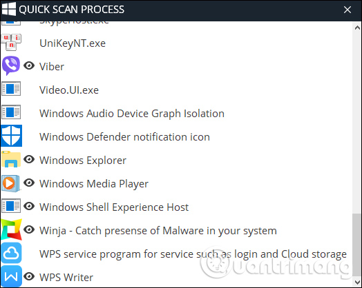 Winja usage checks the safety of data Picture 15