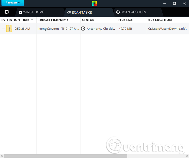 Winja usage checks the safety of data Picture 8