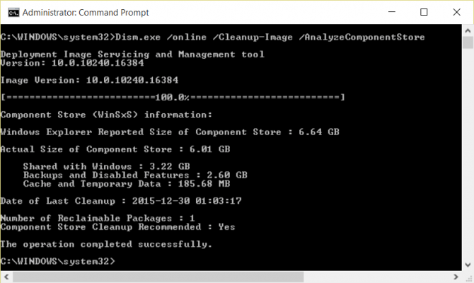 Wipe the winSxS folder to free up windows space Picture 5
