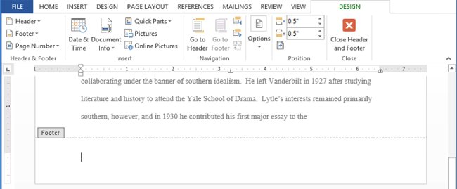 Word 2013 Complete Guide (Part 14): Page title, footer and page numbering Picture 21
