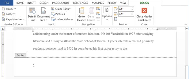 Word 2013 Complete Guide (Part 14): Page title, footer and page numbering Picture 23