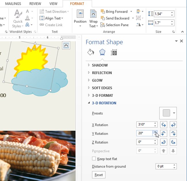 Word 2013 Complete Guide (Part 17): Drawings and how to create effects for drawings Picture 23