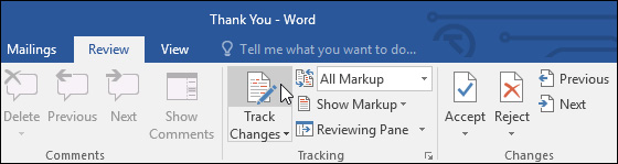Word 2016 Complete Guide (Part 24): How to use Track Changes and Comments Picture 1