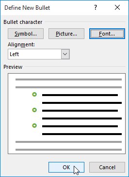 Word 2016 Complete Guide (Part 8): Make a list Picture 23