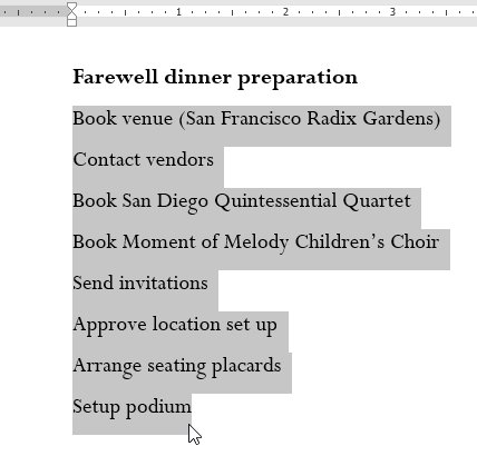 Word 2016 Complete Guide (Part 8): Make a list Picture 6