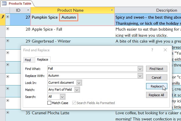 Work with data in Access 2016 Picture 10