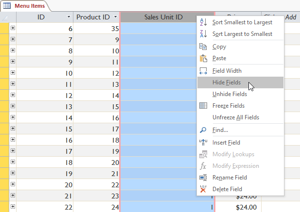 Work with data in Access 2016 Picture 17