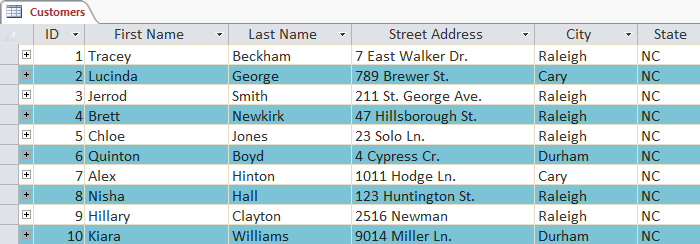 Work with data in Access 2016 Picture 20