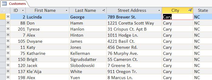 Work with data in Access 2016 Picture 31