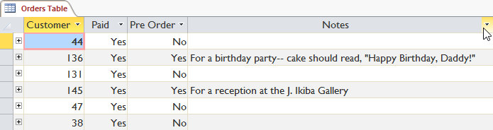 Work with data in Access 2016 Picture 35
