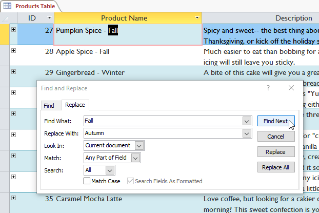 Work with data in Access 2016 Picture 9