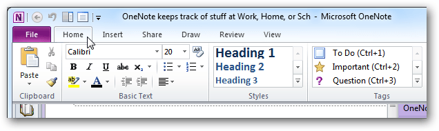 Work with OneNote 2010 Picture 10