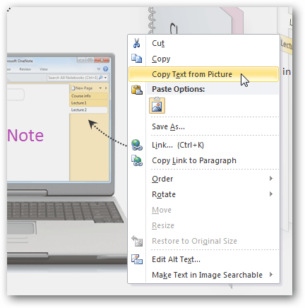 Work with OneNote 2010 Picture 16