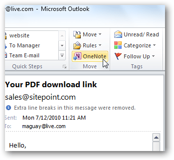 Work with OneNote 2010 Picture 19
