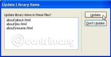 Work with the library item in Adobe Dreamweaver CS6 Picture 2