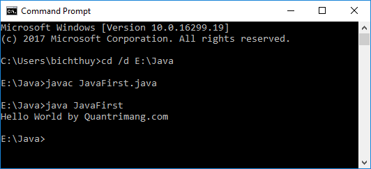 Write and run Java code on the computer for the first time Picture 3