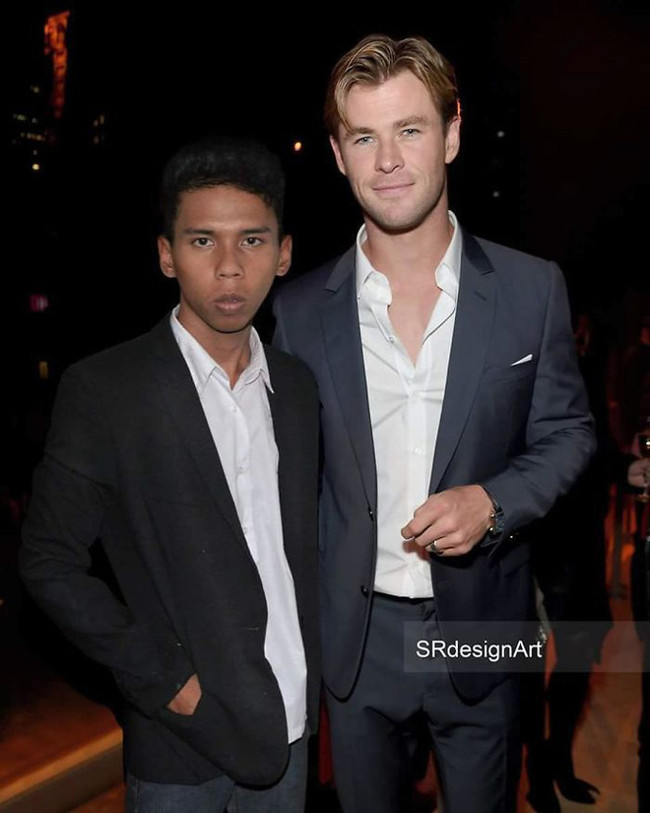 Young man has a close relationship with many famous people thanks to ... Photoshop resources Picture 13