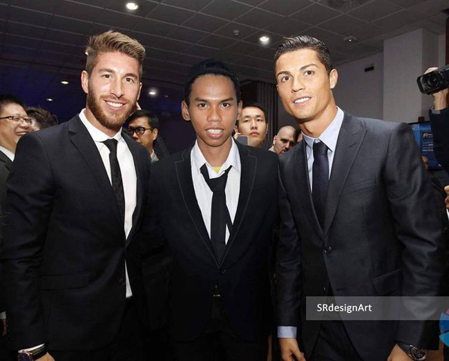 Young man has a close relationship with many famous people thanks to ... Photoshop resources Picture 16