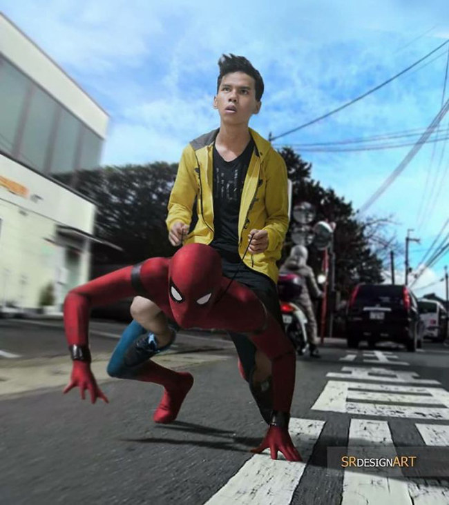 Young man has a close relationship with many famous people thanks to ... Photoshop resources Picture 7