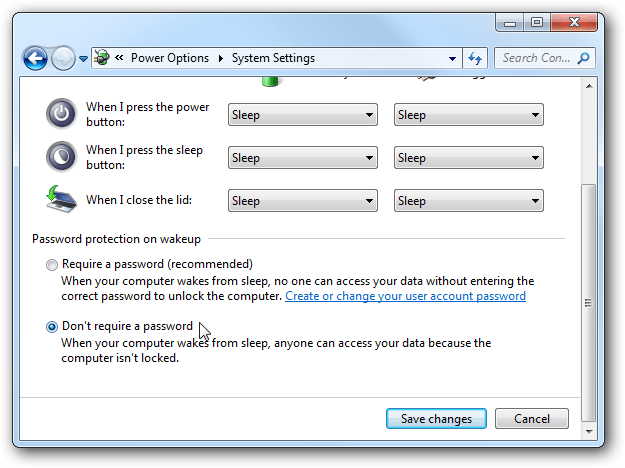 Your computer requires entering a password after starting from Sleep mode, this is a fix Picture 8