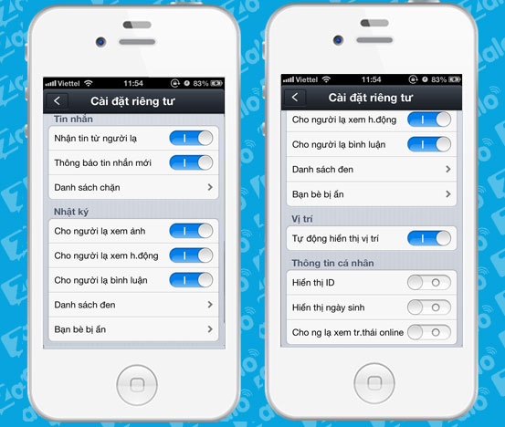 Zalo update new version enhances user information security Picture 2