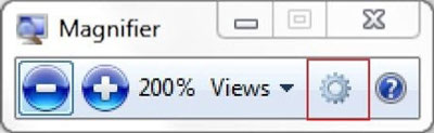 Zoom in, zoom out the computer screen with Magnifier on Windows 7 Picture 6