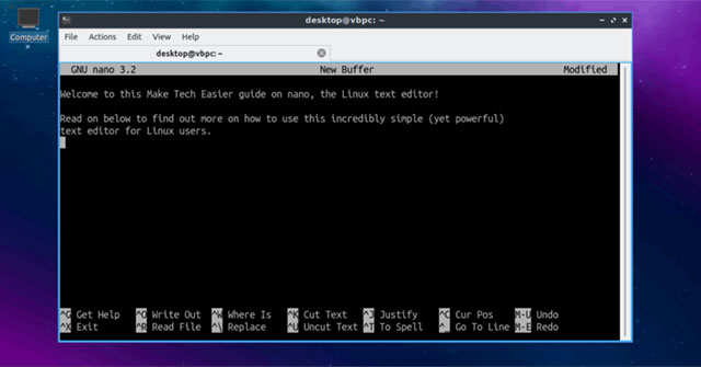 Basic guide to Nano editor