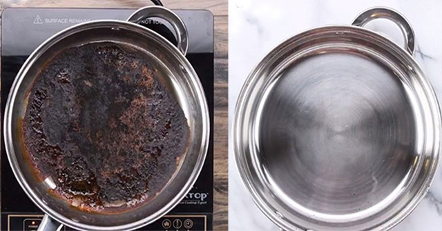 8 simple and effective ways to clean a burnt pot - TipsMake.com