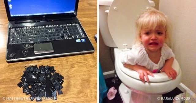 27 Funny Pictures Show That a Home with Young Children Is