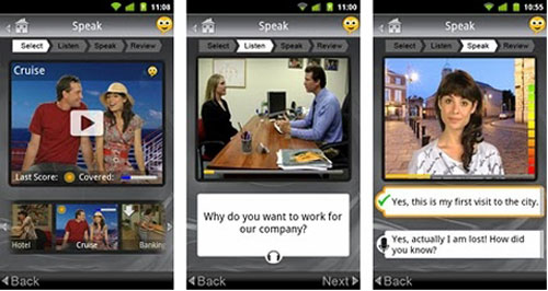 4 Free English Learning Apps on Smartphones